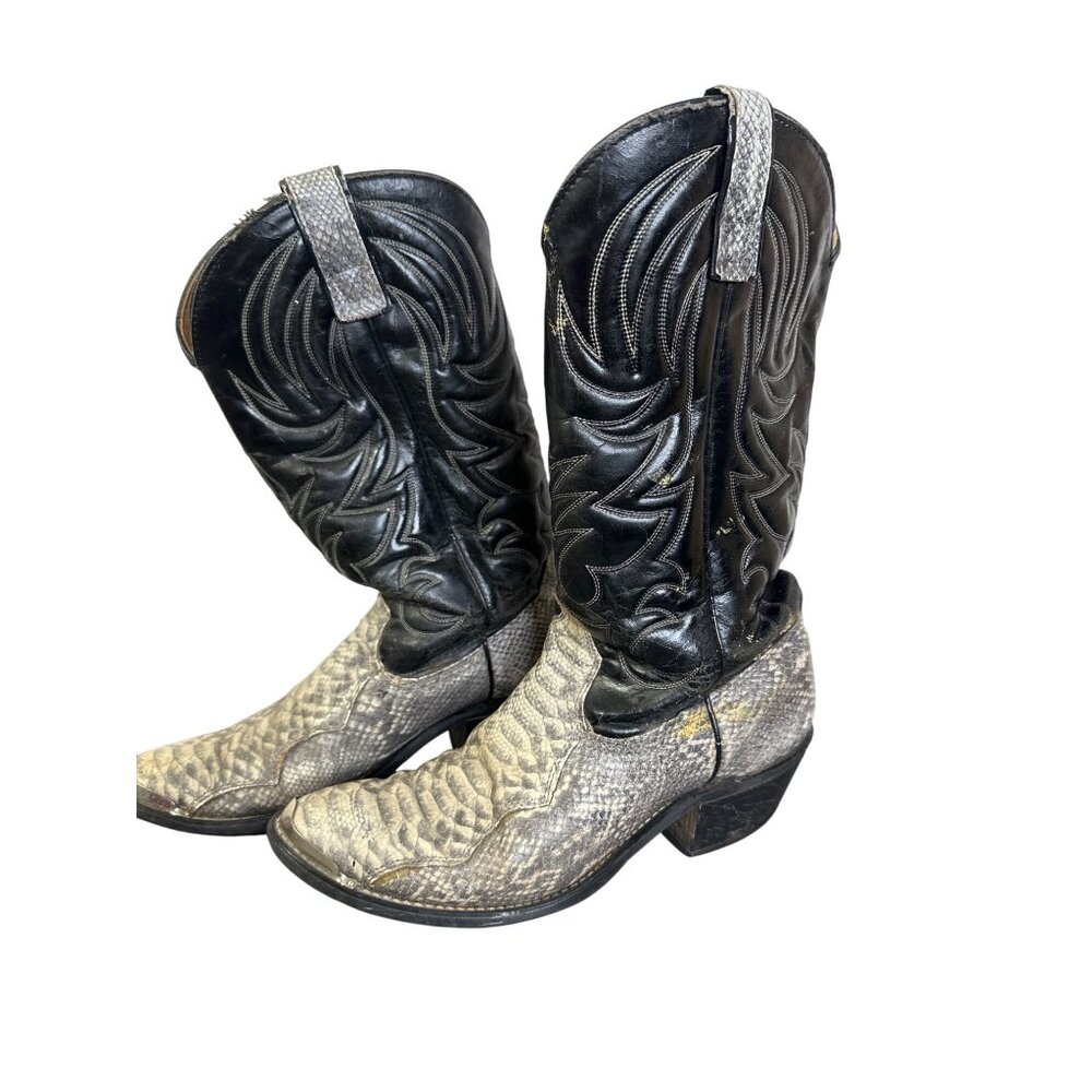 Westex Mens 9D Snake Leather Cowboy Boots